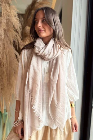 Laundry B Classic Portobello Scarf Stone 